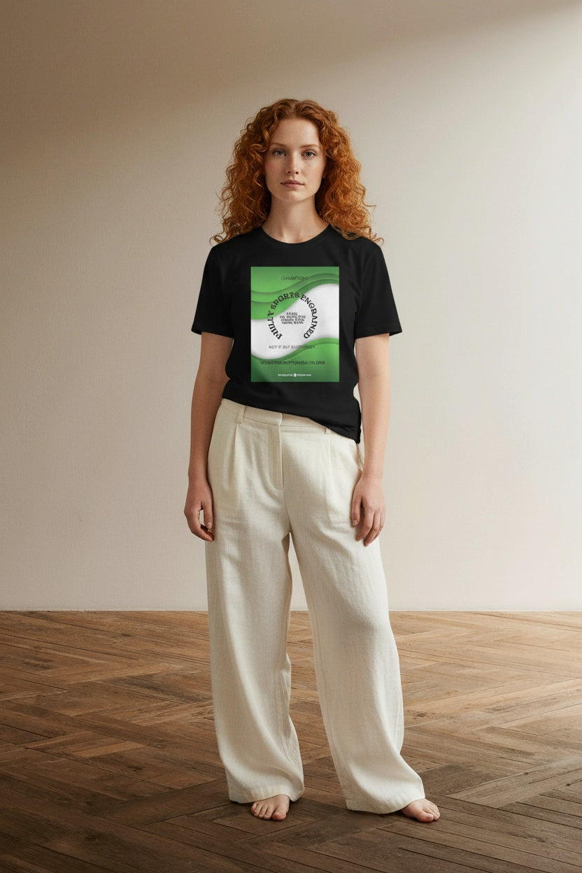 Full body view of the model wearing Philly Sports Engrained