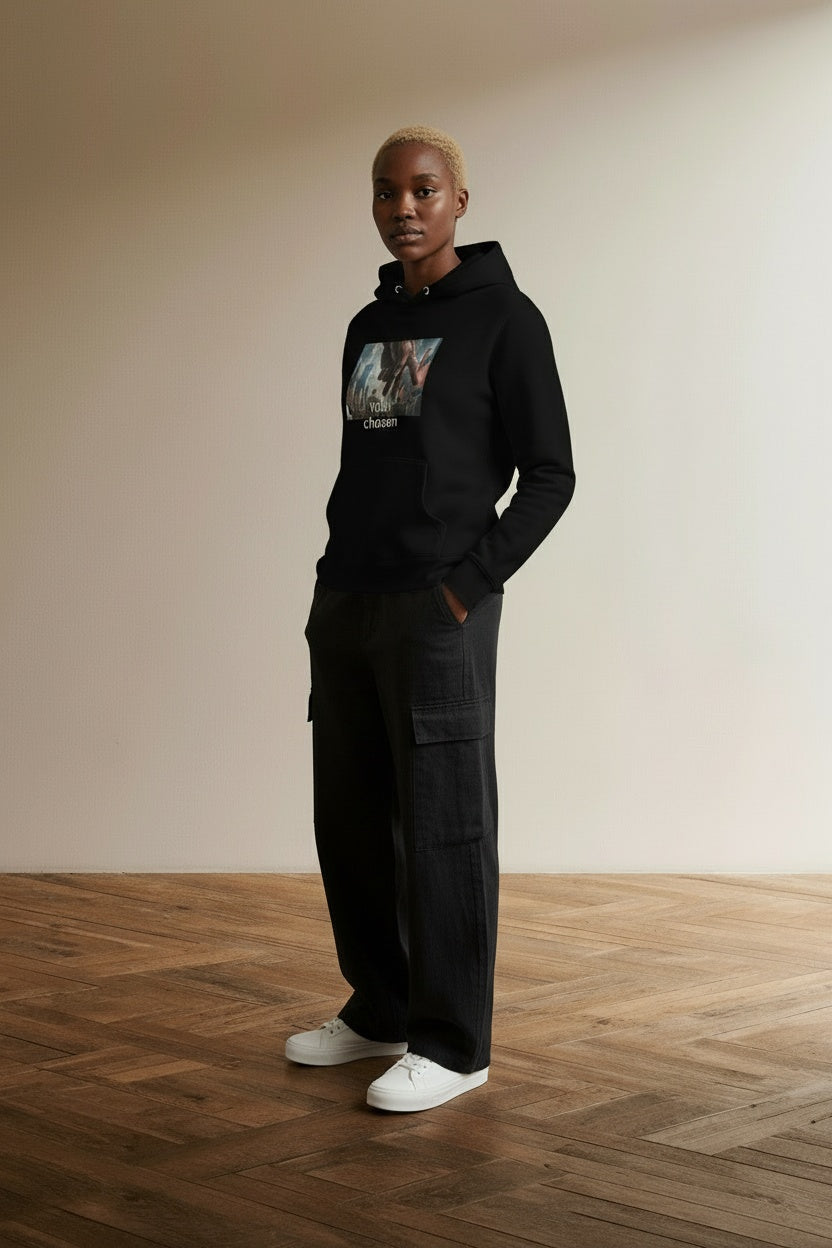 Model wearing Unisex Hoodie